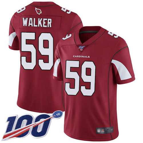 Arizona Cardinals Limited Red Men Joe Walker Home Jersey NFL Football 59 100th Season Vapor Untouchable